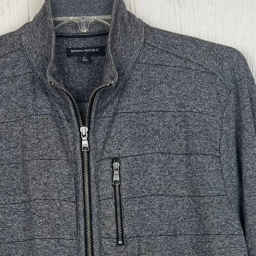 Banana republic lightweight jacket men’s XL full zip sweatshirt type mock collar